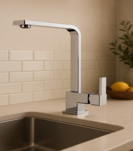 SARDICI KARE MUTFAK BATARYASI KROM